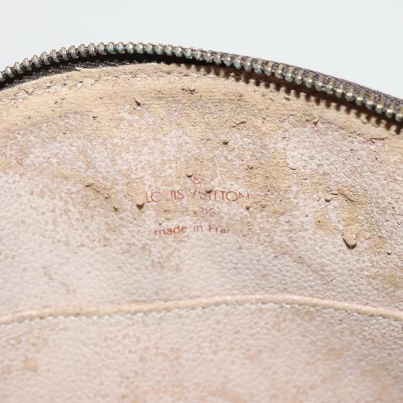 LOUIS VUITTON Monogram Trousse Demi Ronde Cosmetic Pouch M47520 LV Auth 100585 - Picture 9 of 16